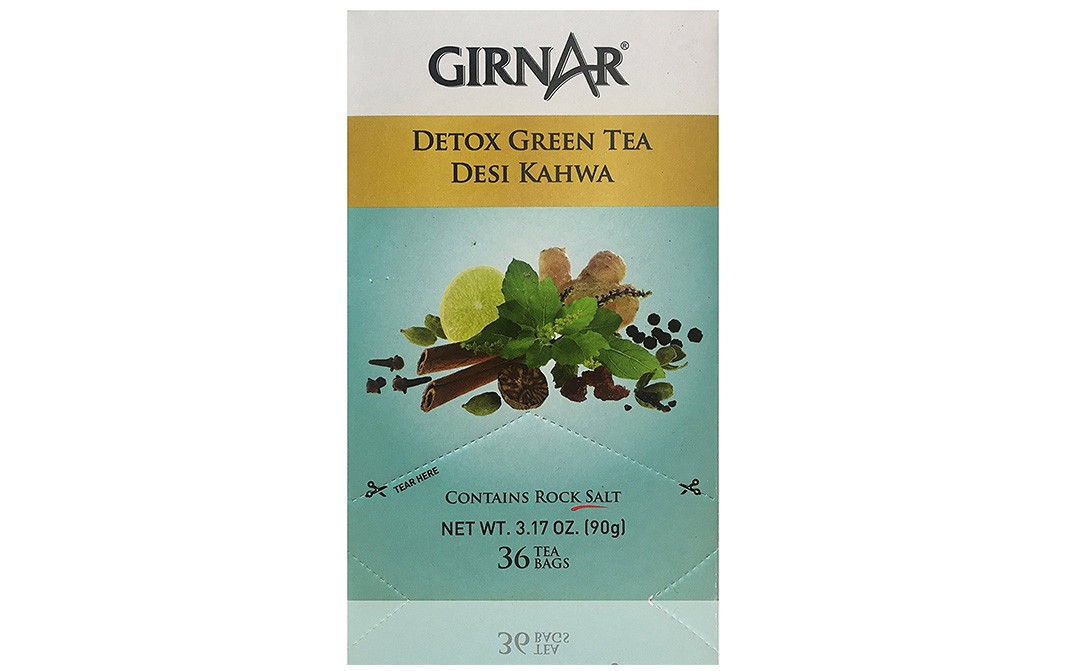 Girnar Dextox Green Tea Desi Kahwa Reviews Nutrition Ingredients